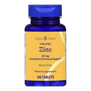Foster & Thrive Zinc Gluconate Mineral Supplement, 50 mg - 01093995688 - LL Medico