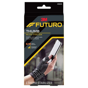 Futuro Deluxe Thumb Stabilizer, Lacing System, Left or Right Hand, Black - 05113119855-Single - LL Medico