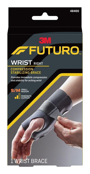 Futuro Wrist Brace, Right Hand, Compression Stab - 48400ENR-Single - LL Medico