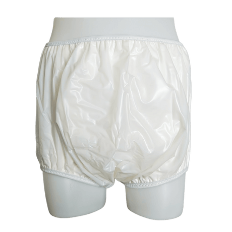 Gary Pull-On Terry Lined Plastic Pants - Pull-On-Terry-Milky-White-7-XS - LL Medico