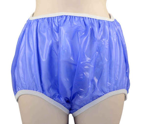 Gary Pull - On Terry Lined Plastic Pants - Pull-On-Terry-Milky-White-7-XS - LL Medico