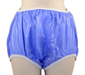 Gary Pull - On Terry Lined Plastic Pants - Pull-On-Terry-Milky-White-7-XS - LL Medico