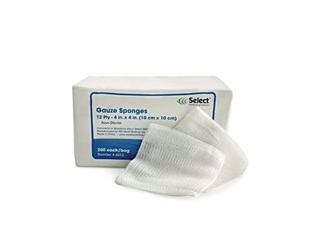 McKesson Gauze Sponge, 4 x 4 Inch, 12-Ply