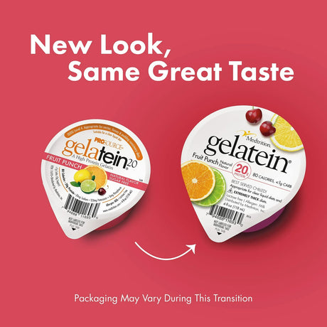 Gelatein Oral Supplement, Fruit Punch Flavor, 4 oz Cup - 11693-Single - LL Medico