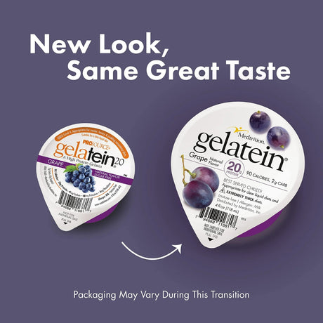 Gelatein Oral Supplement, Grape Flavor, 4 oz Cup - 11681-Single - LL Medico
