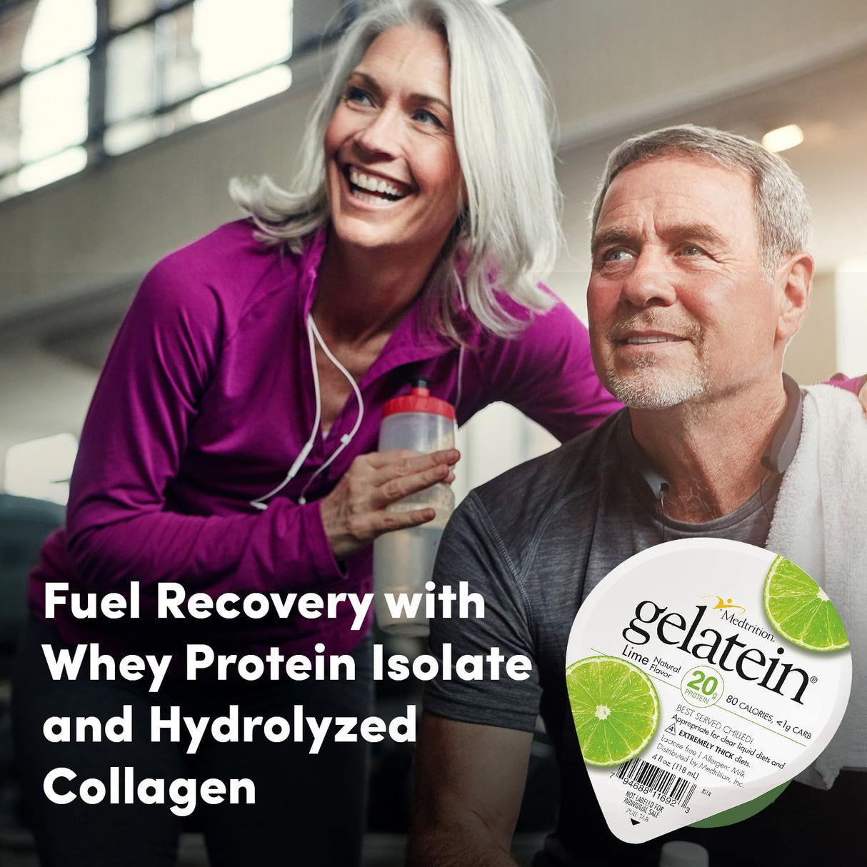 Gelatein Oral Supplement, Lime Flavor, 4 oz Cup - 11692-Single - LL Medico