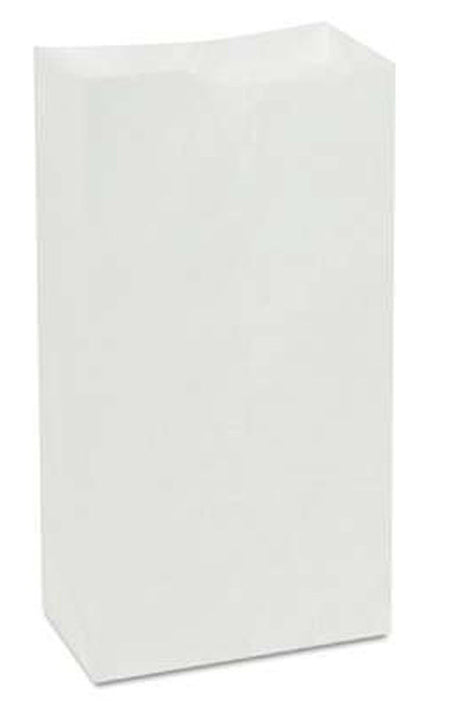 General Grocery Paper Bags, Standard Duty, 6, 3.63" x 6" x 11.06", White Paper - BAGGW6500-Pack - LL Medico
