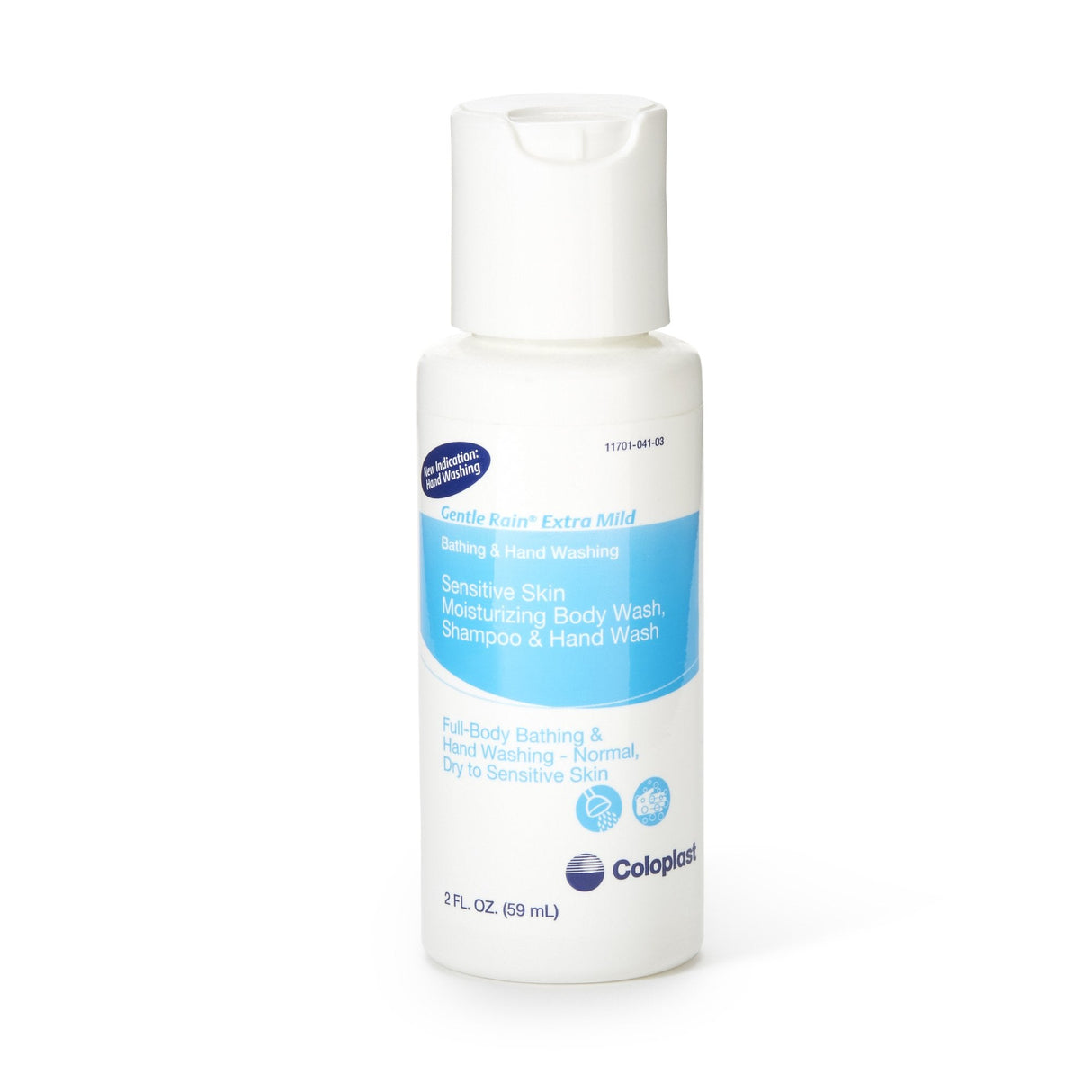 Gentle Rain Extra Mild Shampoo and Body Wash, Scented, 2-ounce flip-top bottle - COI7230-Single - LL Medico