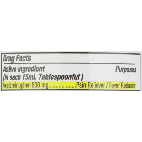 Geri-Care Acetaminophen Pain Relief Liquid, 500 mg/15 mL, 8 oz - Q202-08-GCP-Bottle - LL Medico