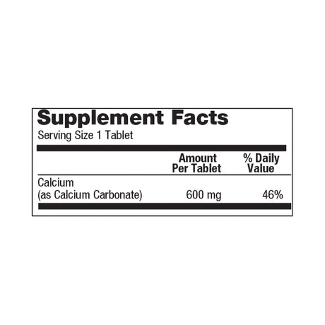 Geri - Care Calcium Supplement, 600 mg - 746-06-GCP-Single - LL Medico
