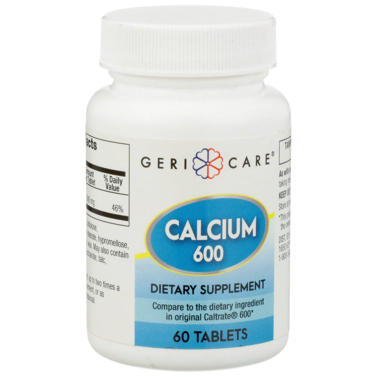 Geri - Care Calcium Supplement, 600 mg - 746-06-GCP-Single - LL Medico
