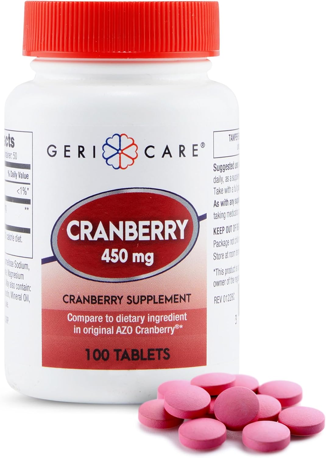 Geri - Care Cranberry Dietary Supplement, 450 mg - 845-01-GCP-Single - LL Medico