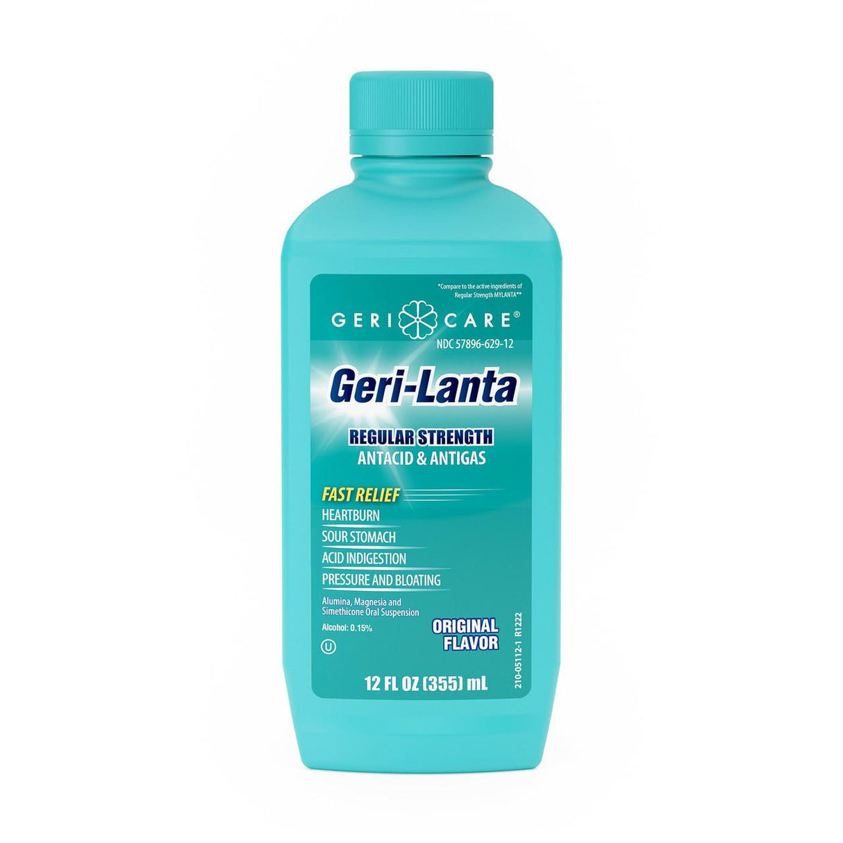 Geri - Care Geri - Lanta Antacid, Regular Strength, 12 oz - QMYL-12-GCP - LL Medico