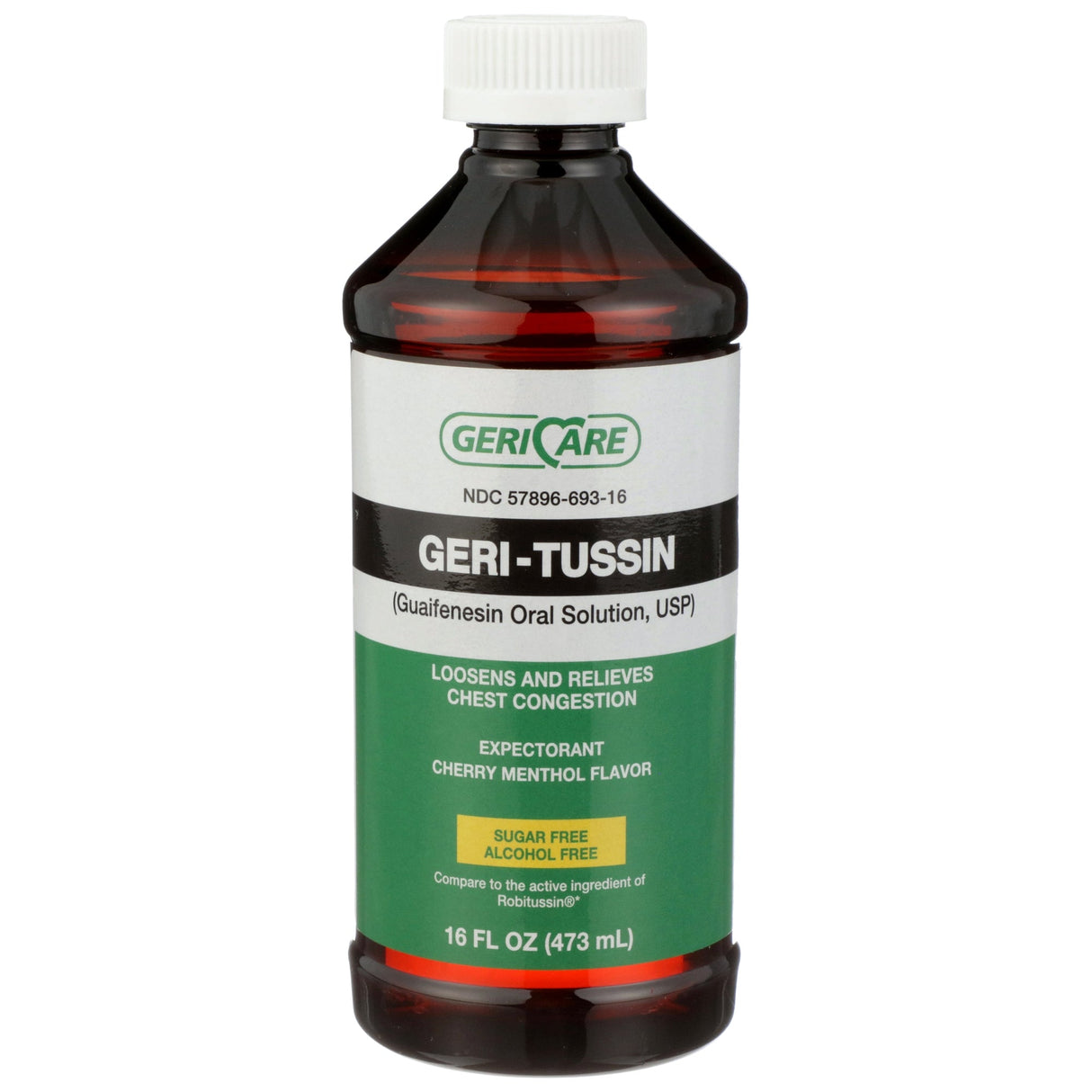 Geri - Care Geri - Tussin Expectorant Cough Relief Liquid - QROB-16-GCP-Single - LL Medico