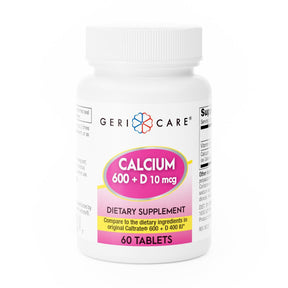 Geri - Care Joint Health Supplement, Calcium (600 mg) / Vitamin D (400 IU) - 748-06-GCP - LL Medico