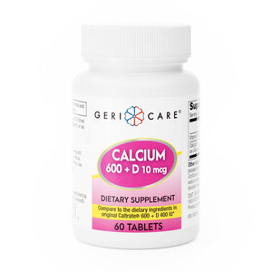 Geri - Care Joint Health Supplement, Calcium (600 mg) / Vitamin D (400 IU) - 748-06-GCP - LL Medico