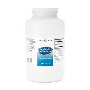 Geri - Care Joint Health Supplement, Oyster Shell Calcium plus Vitamin D, 1000 ct - 742-10-GCP - LL Medico
