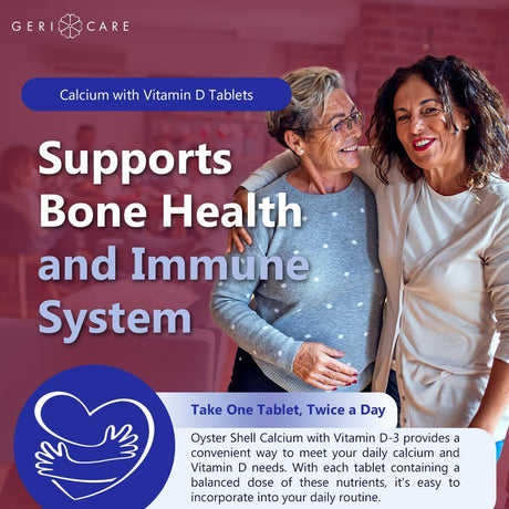 Geri - Care Oyster Shell Calcium Dietary Supplement, 500 mg - 741-01-GCP-Single - LL Medico