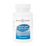 Geri - Care Oyster Shell Calcium Plus Vitamin D Supplement, 500 mg, 100 tablets - 742-01-GCP-Single - LL Medico
