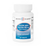 Geri - Care Oyster Shell Calcium Plus Vitamin D Supplement, 500 mg, 60 tablets - 742-06-GCP-Single - LL Medico