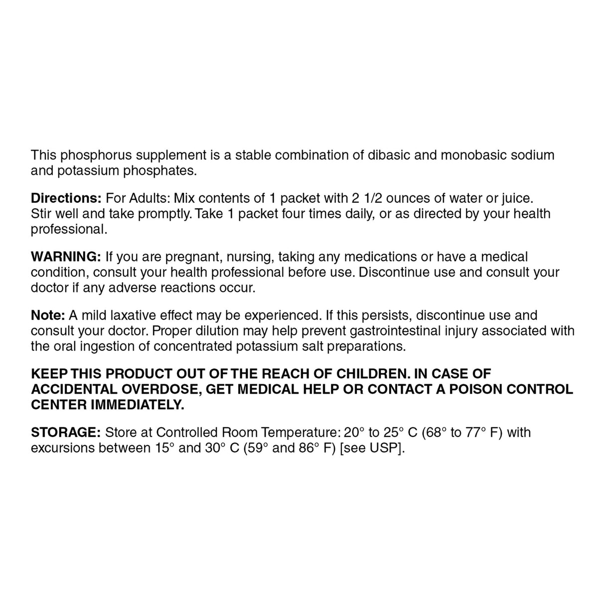 Geri - Care Phosphorus Sodium & Potassium Supplement - 844-01-GCP-Single - LL Medico