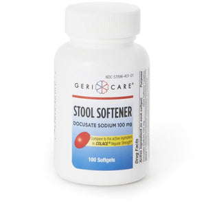 Geri - Care Stool Softener, 100 ct Bottle - 401-01-GCP - LL Medico