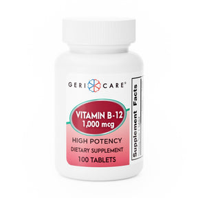 Geri - Care Vitamin B - 12 Supplement, 1000 mcg - 896-01-GCP-Single - LL Medico