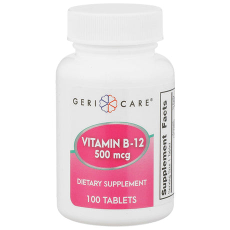 Geri - Care Vitamin B12 Supplement, 500 mcg - 886-01-GCP - LL Medico