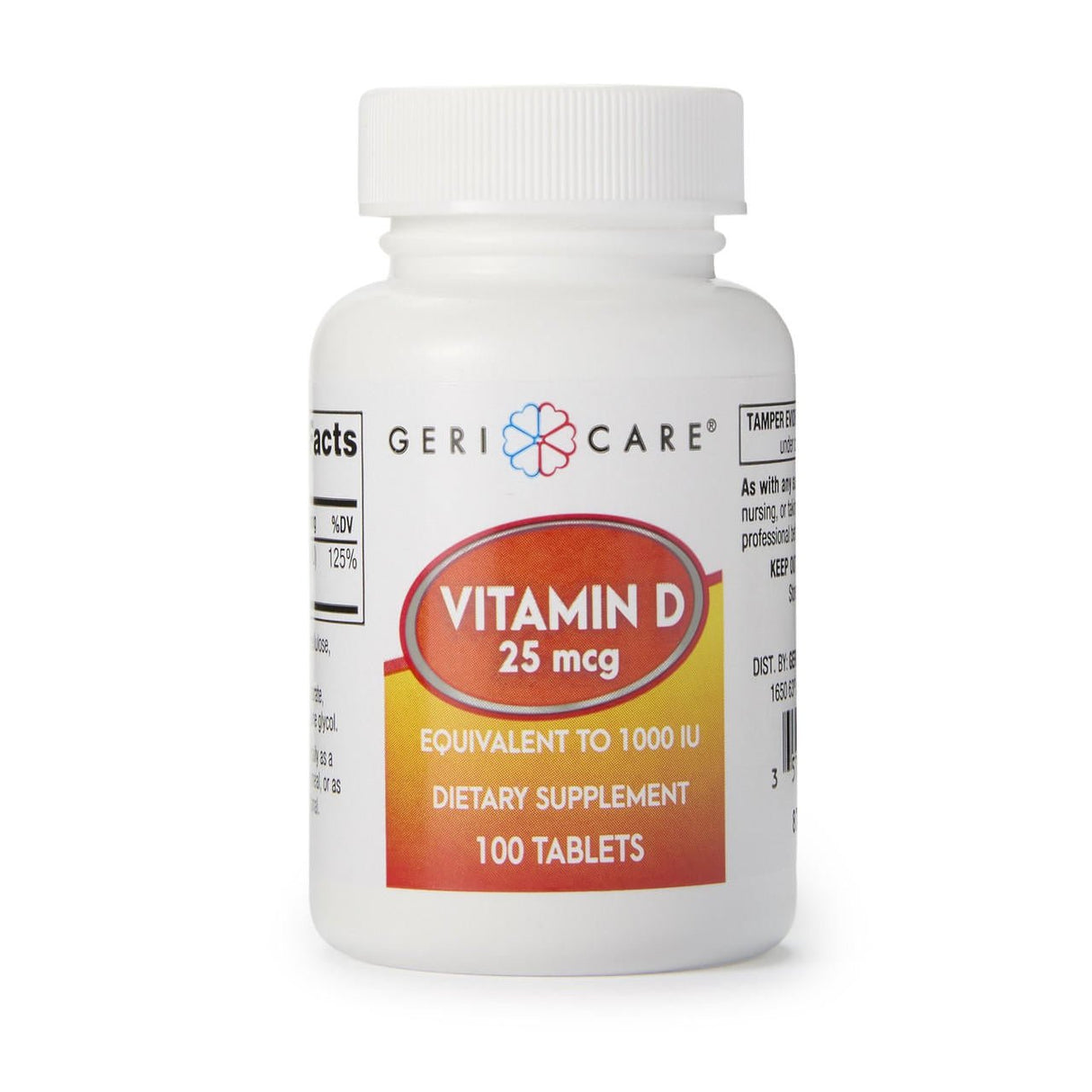 Geri - Care Vitamin D Supplement, 1000 IU - 876-01-GCP - LL Medico