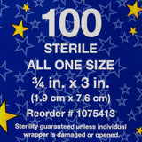 Glitter Stat Strip Design Adhesive Strip, ¾ x 3 Inch