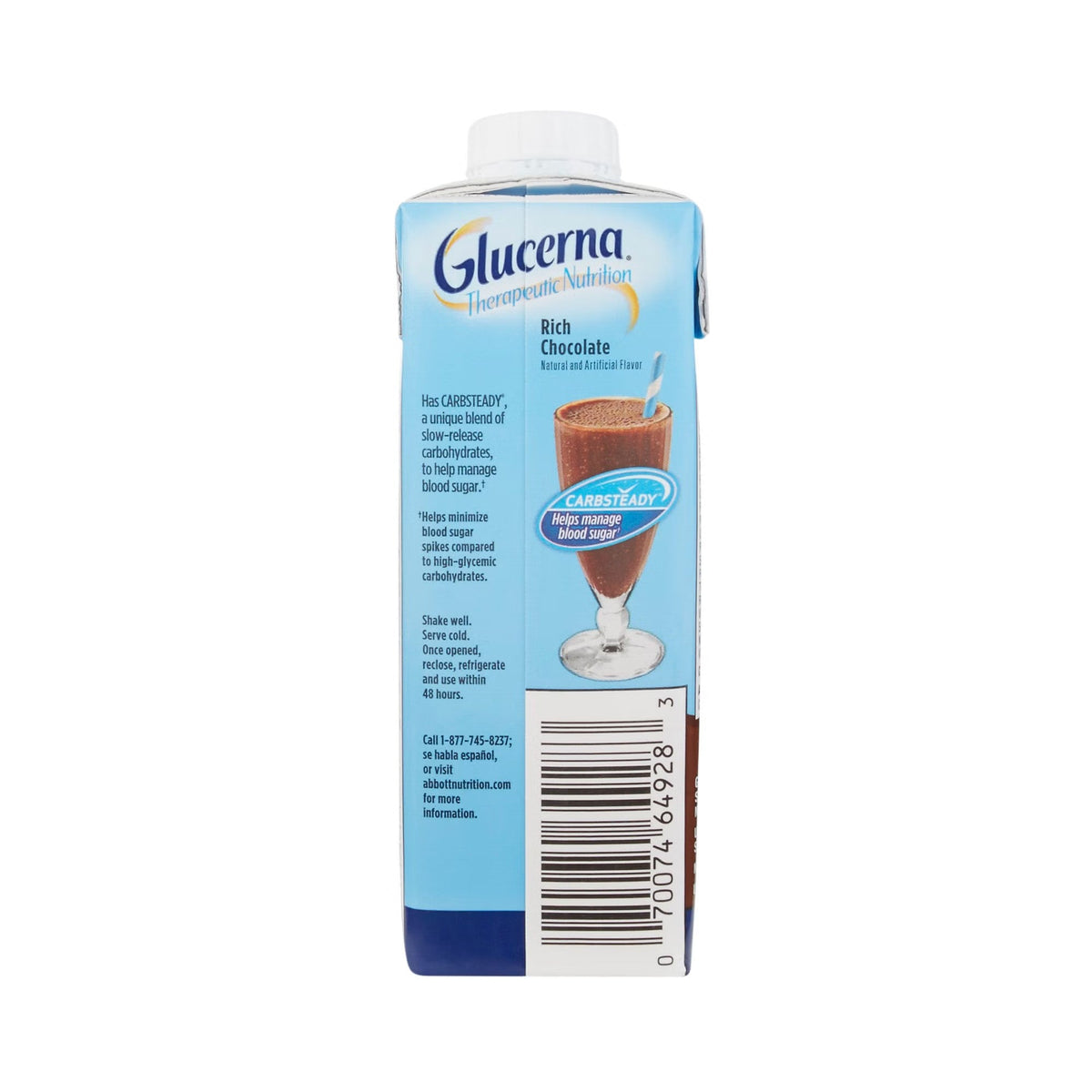 Glucerna Therapeutic Nutrition Shake, Rich Chocolate, 8 oz - 64929-Single - LL Medico