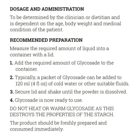 Glycosade Oral Supplement Powder, Unflavored, 60 Gram Packet - 812539021346-Single - LL Medico