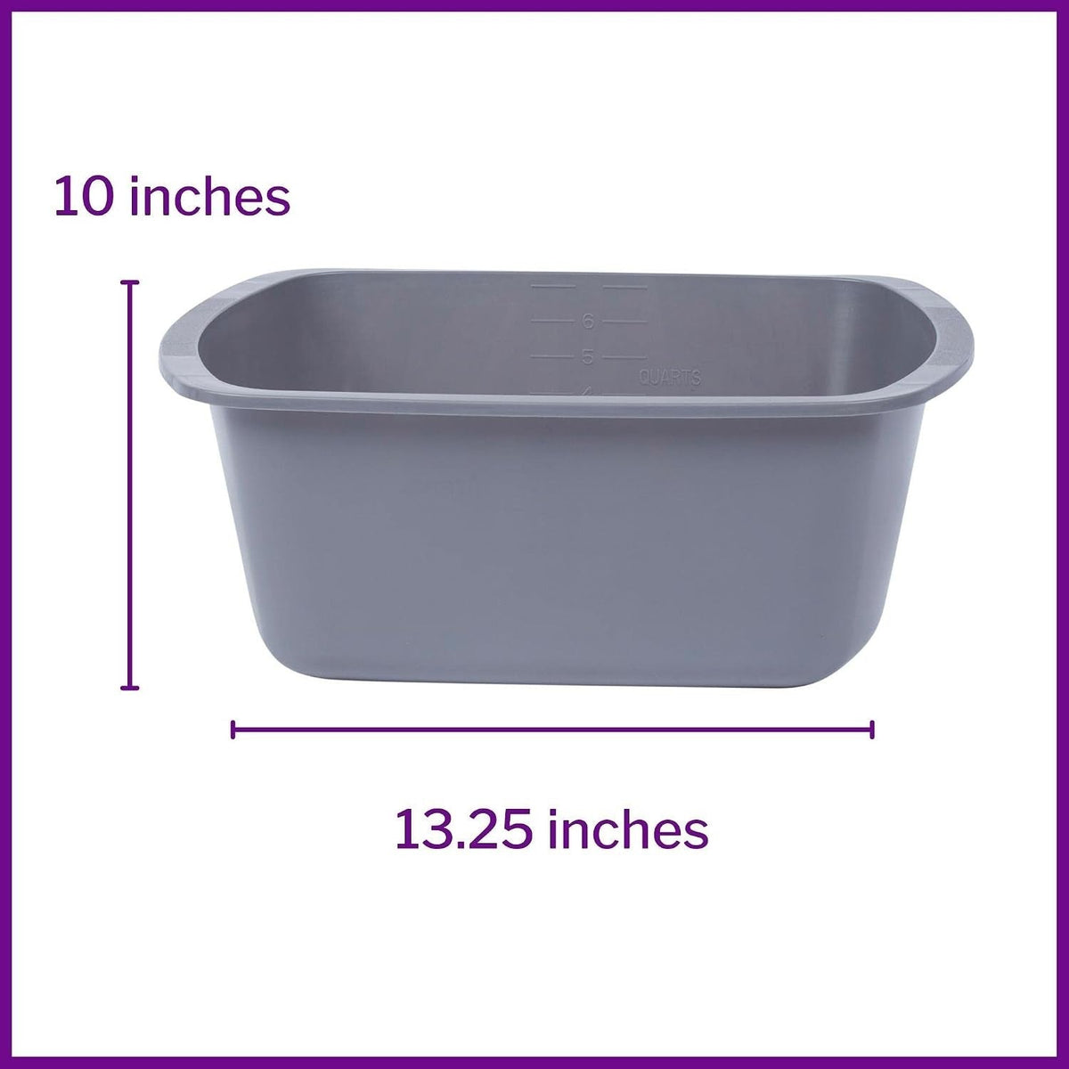 GMAX Wash Basin, Rectangle, 7 Quart, NonSterile - GP42006-Single - LL Medico