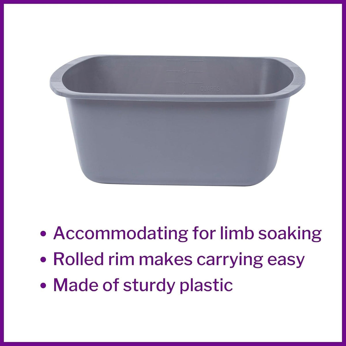 GMAX Wash Basin, Rectangle, 7 Quart, NonSterile - GP42006-Single - LL Medico