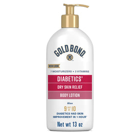 Gold Bond Diabetics' Dry Skin Relief, 13 oz Pump Bottle, Fragrance Free - 4116705350 - LL Medico