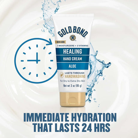 Gold Bond Healing Hand Cream, Aloe, 3 oz - 04116705510-Single - LL Medico