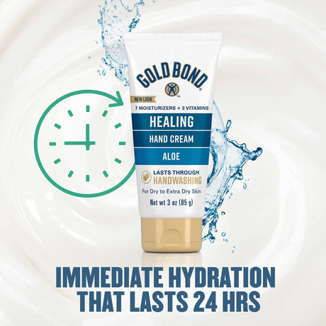 Gold Bond Healing Hand Cream, Aloe, 3 oz - 04116705510-Single - LL Medico