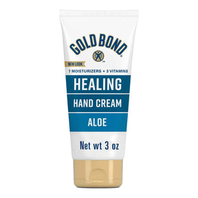 Gold Bond Healing Hand Cream with Aloe for Dry to Extra Dry Skin, 3-ounce Tube - 04116705510-Single - LL Medico