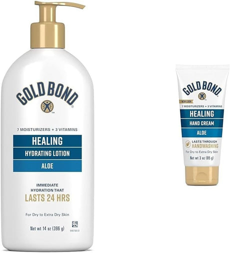 Gold Bond Healing Hydrating Lotion with Aloe, 14 oz Pump Bottle - 04116706651-Single - LL Medico