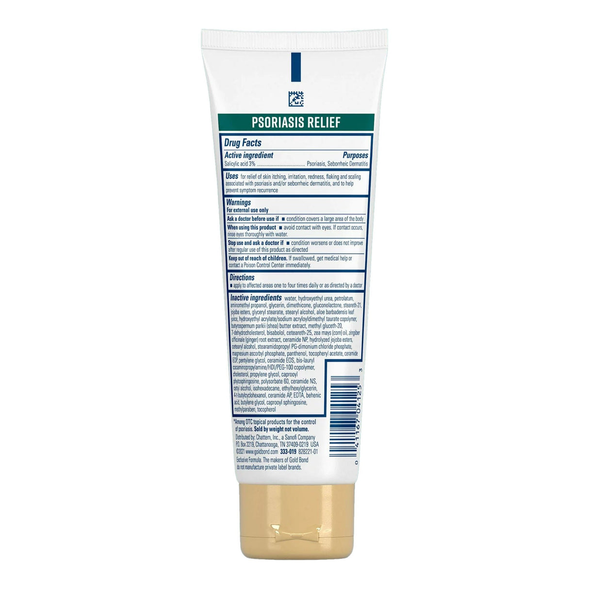 Gold Bond Medicated Psoriasis Relief 3% Salicylic Acid Multi-Symptom Cream - 04116704125-Single - LL Medico