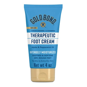 Gold Bond Therapeutic Foot Cream for Dry to Extra Dry Feet, 4-ounce Tube - 04116701760-Single - LL Medico