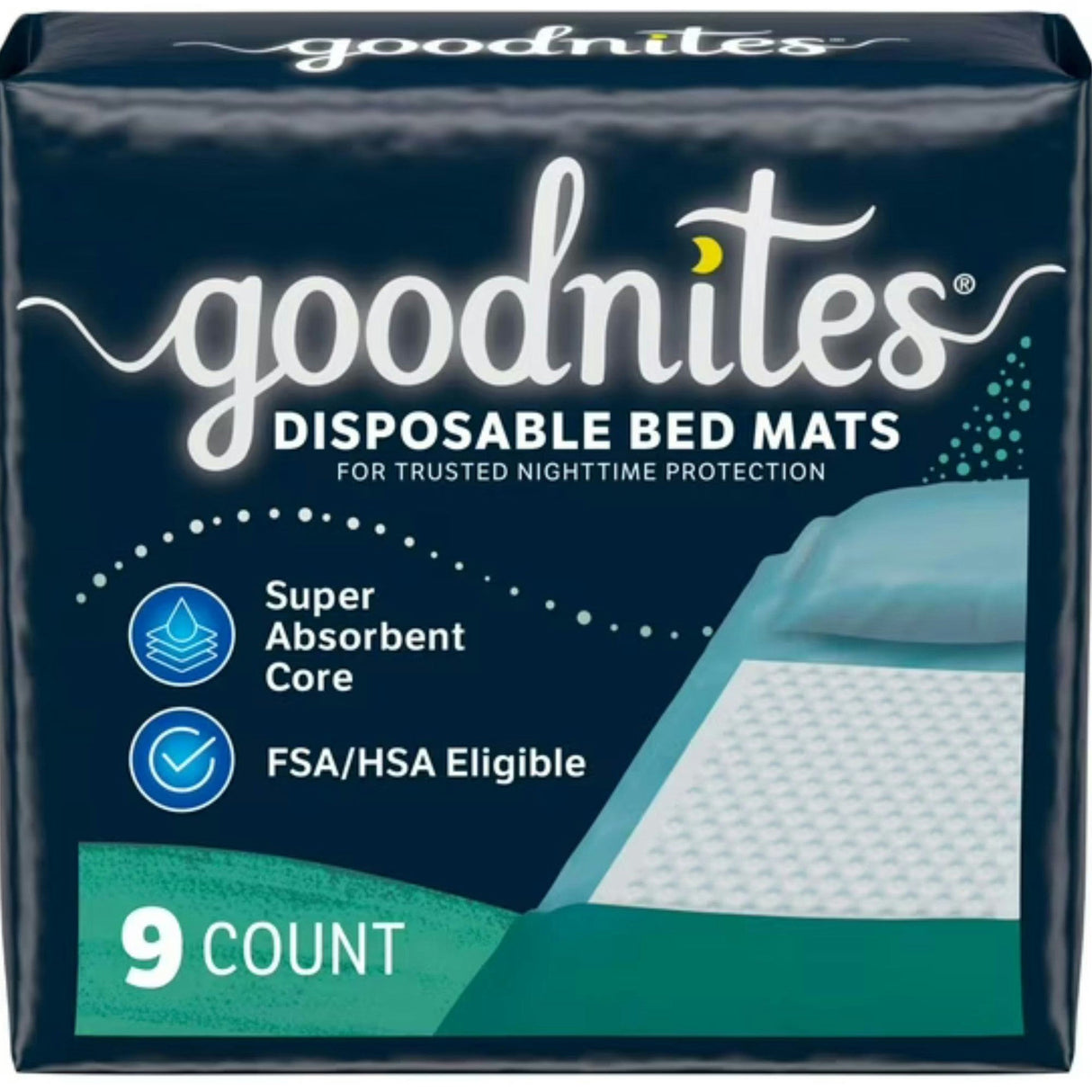 GoodNites Disposable Bed Mats for Bedwetting - 32519-Pack - LL Medico