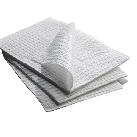 Graham Medical Procedure Towel, Nonsterile White, 17 x 18", 2-Ply Tissue / Poly Backing, Waffle Embossed, Non-Radiopaque - 70186N-Case - LL Medico