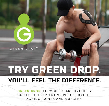 Green Drop Infused Recovery Compression Elbow Sleeve, Small/Medium - ELB-1450-Single - LL Medico