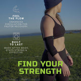 Green Drop Infused Recovery Compression Elbow Sleeve, Small/Medium - ELB-1450-Single - LL Medico