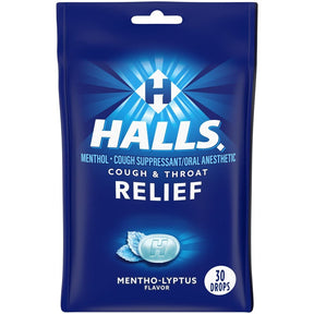 Halls Cough & Throat Relief Lozenges - 31254662936 - LL Medico