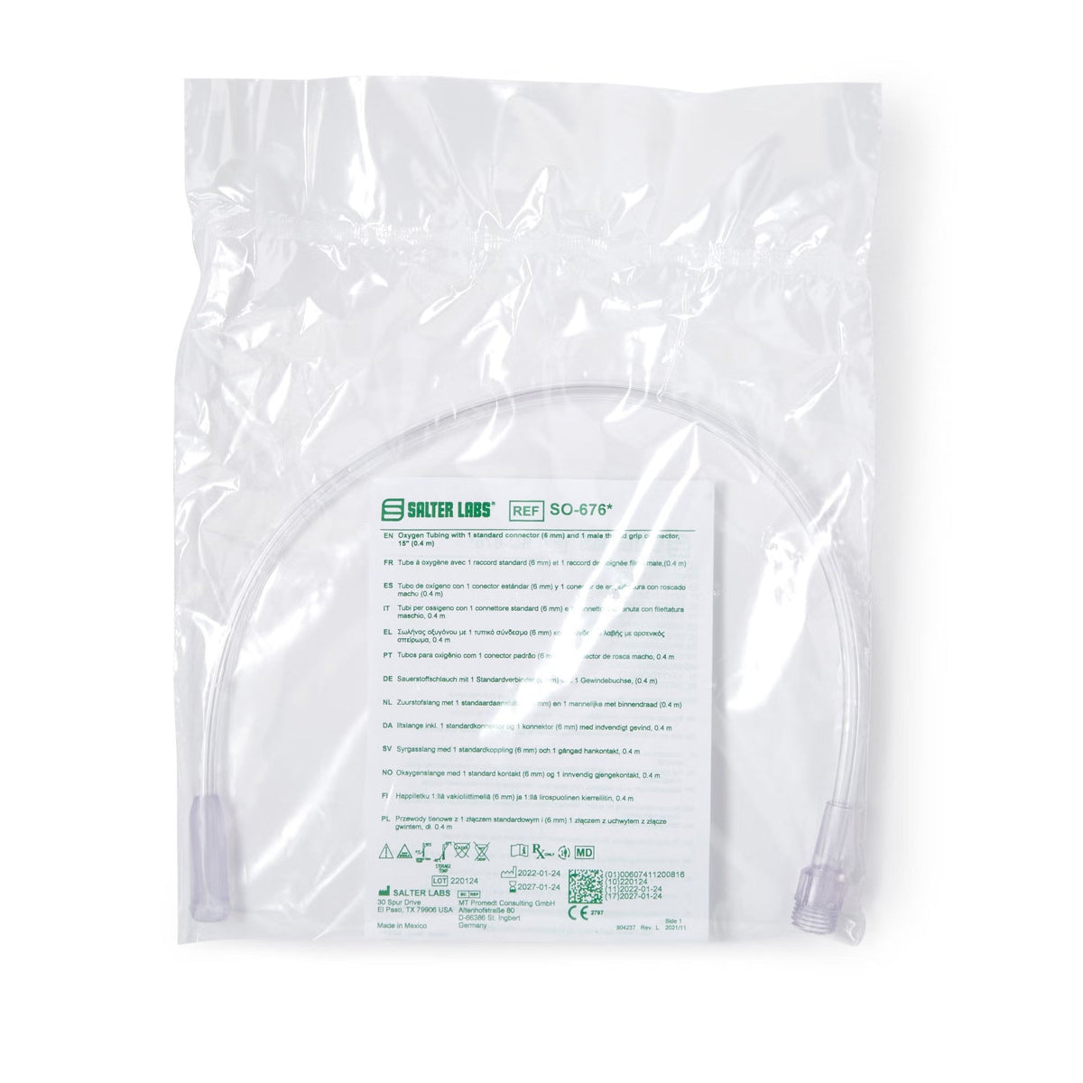 Halyard Concentrator Humidifier Adapter Tubing, 15" - SO-676-Single - LL Medico