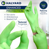 Halyard Flexaprene Green Chloroprene Exam Gloves, Powder-Free - 44793-Box - LL Medico