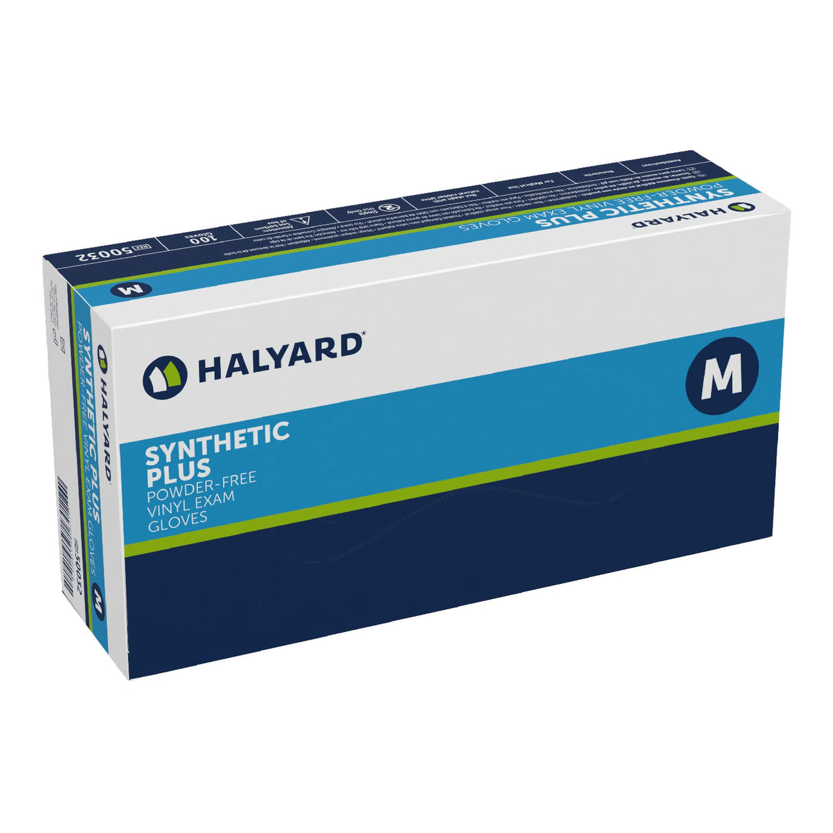 Halyard Vinyl Exam Gloves, White, Powder-Free - 50032-Box - LL Medico