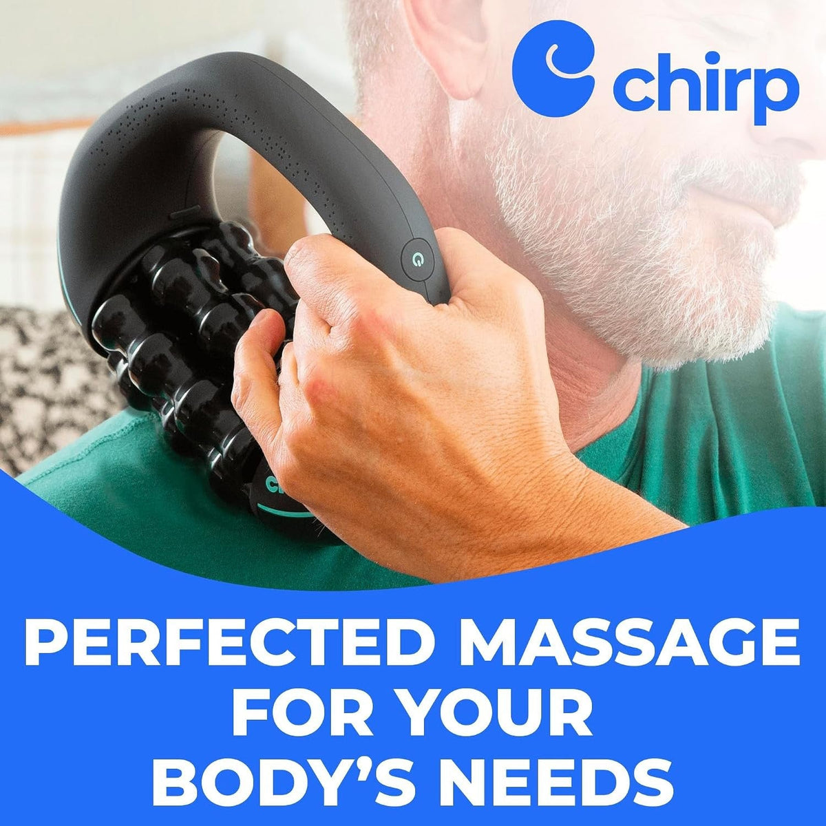 Hand-held Massager Chirp RPM Mini 3 X 8 X 8" - R-RPM-3-BK-R-Single - LL Medico